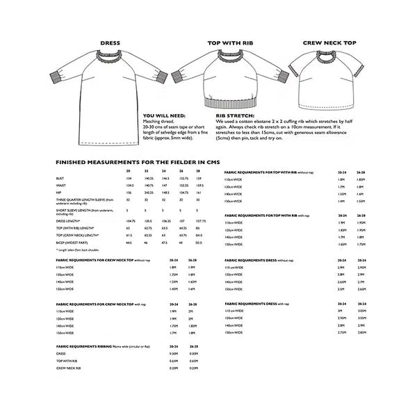 Merchant & Mills - Paper Sewing Pattern - The Fielder Dress & Top