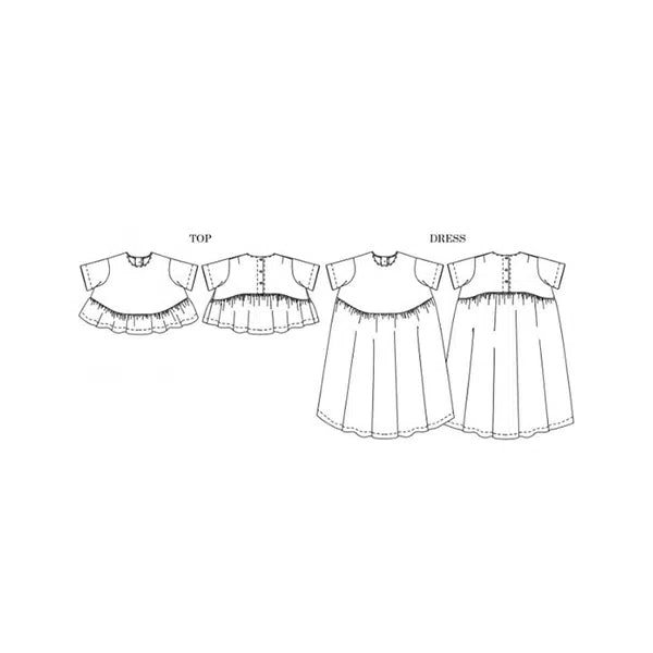 Merchant & Mills - Paper Sewing Pattern - The Florence Top & Dress – view 6 | Truro Fabrics