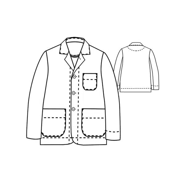 Merchant & Mills - Paper Sewing Pattern - The Foreman Jacket – view 7 | Truro Fabrics