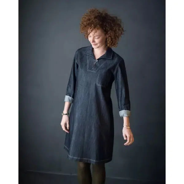 Merchant & Mills - Paper Sewing Pattern - The Francine Top & Dress – view 4 | Truro Fabrics