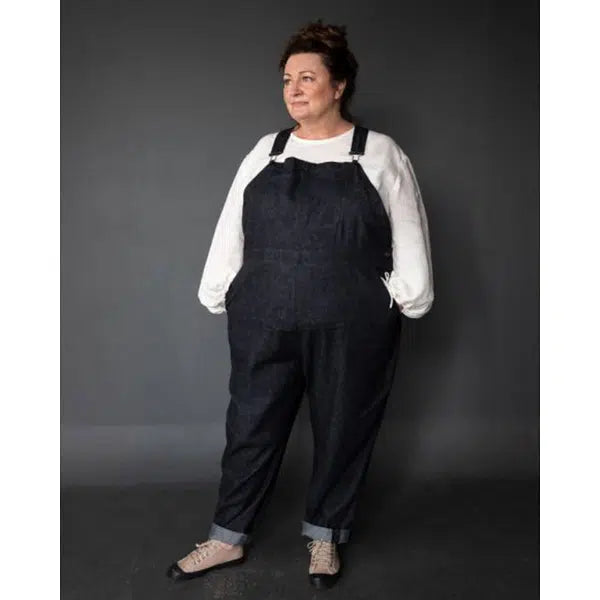 Merchant & Mills - Paper Sewing Pattern - The Harlene Dungarees – view 9 | Truro Fabrics