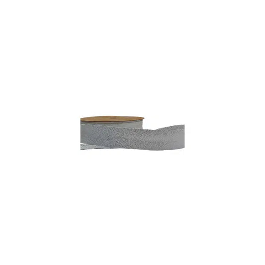 Metallic Bias Binding - 25mm - Light Silver/Silver | Truro Fabrics