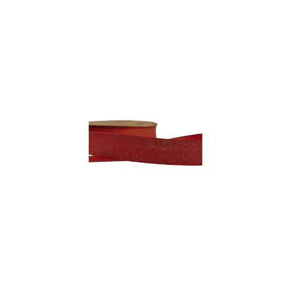 Metallic Bias Binding - 25mm - Red/Gold | Truro Fabrics