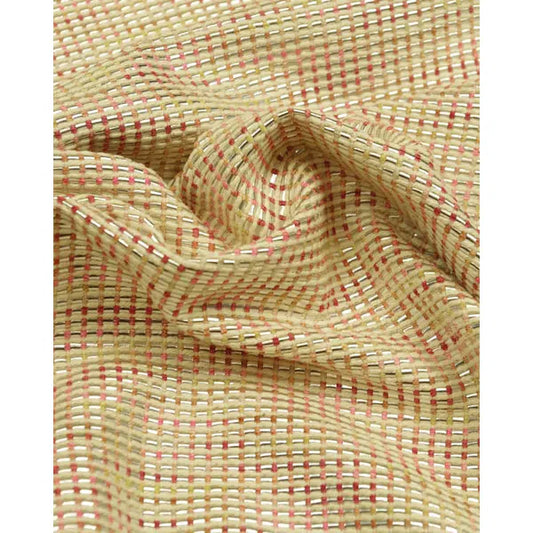 Metallic Hopsack Fabric - Pinks – view 2 | Truro Fabrics