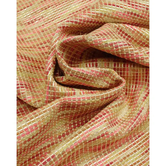 Metallic Hopsack Fabric - Pinks | Truro Fabrics