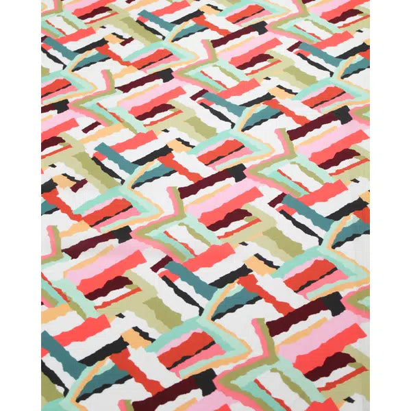 Micro Crepe Fabric - Athena Coral – view 4 | Truro Fabrics