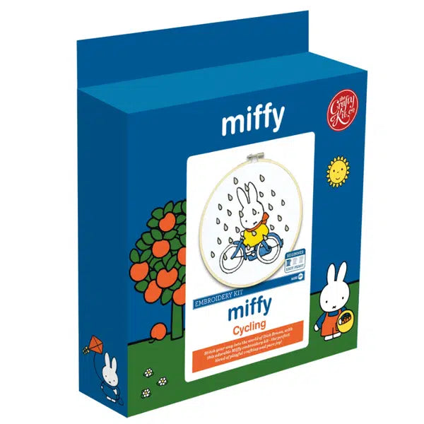 Miffy Cycling Embroidery Kit – view 2 | Truro Fabrics