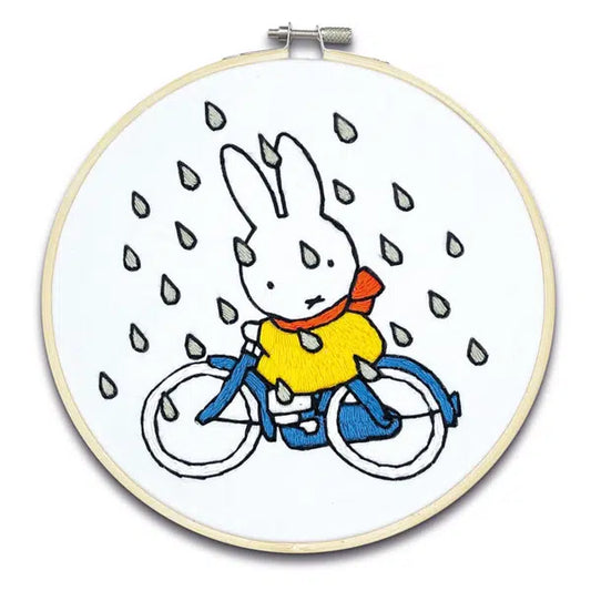 Miffy Cycling Embroidery Kit | Truro Fabrics