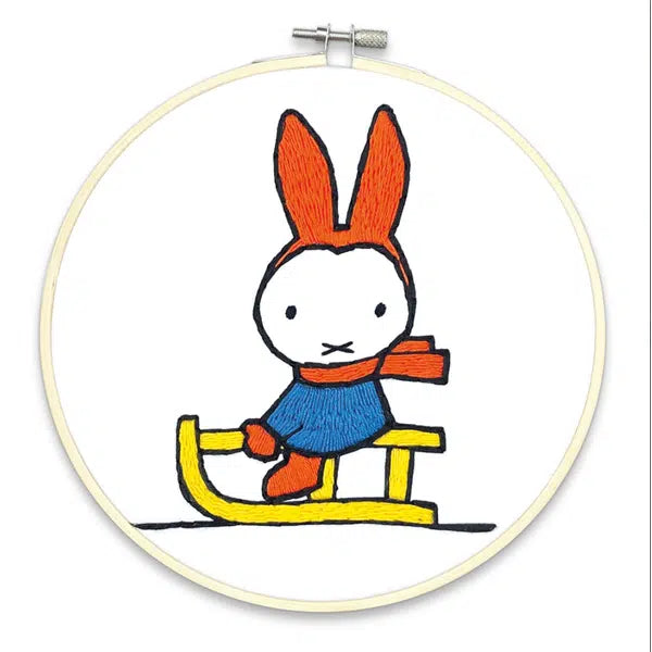 Miffy Sledging Embroidery Kit | Truro Fabrics