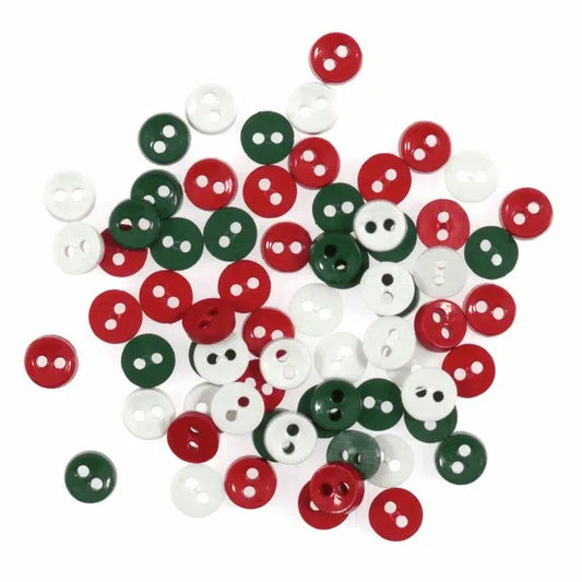 Mini Craft Button Pack - Christmas | Truro Fabrics