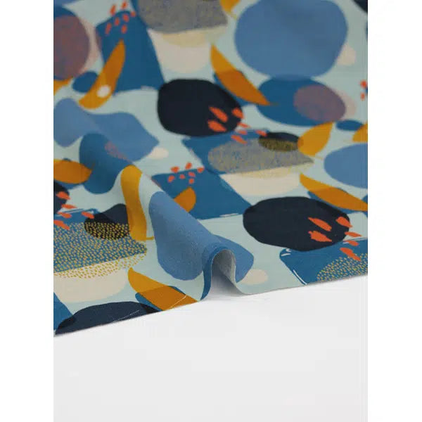 Moda Cotton Canvas Fabric - Urban Whisper Sky – view 4 | Truro Fabrics