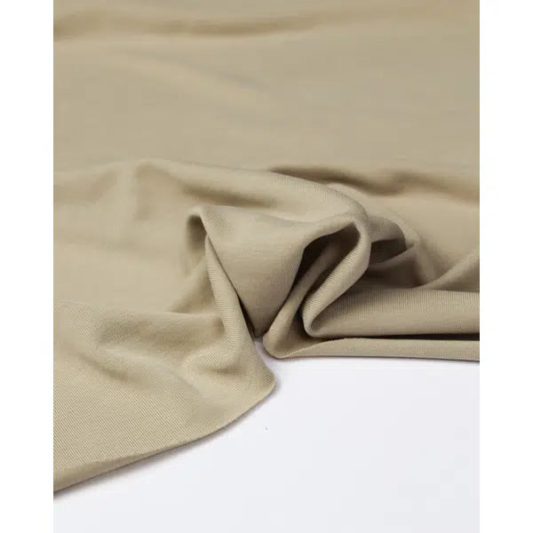 Modal Blend Jersey Fabric - Oat | Truro Fabrics