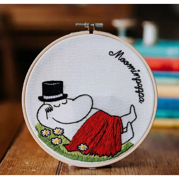 Moomin - Moominpappa Snoozing Embroidery Kit – view 3 | Truro Fabrics