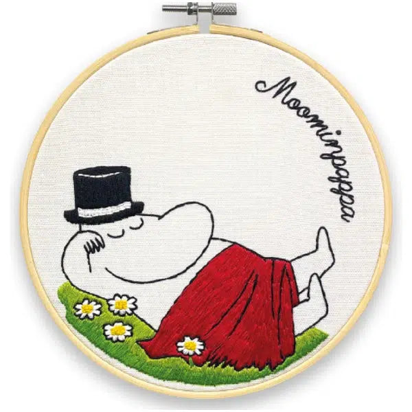 Moomin - Moominpappa Snoozing Embroidery Kit | Truro Fabrics