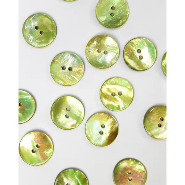 Mother of Pearl Button - Grapefruit - 18mm | Truro Fabrics
