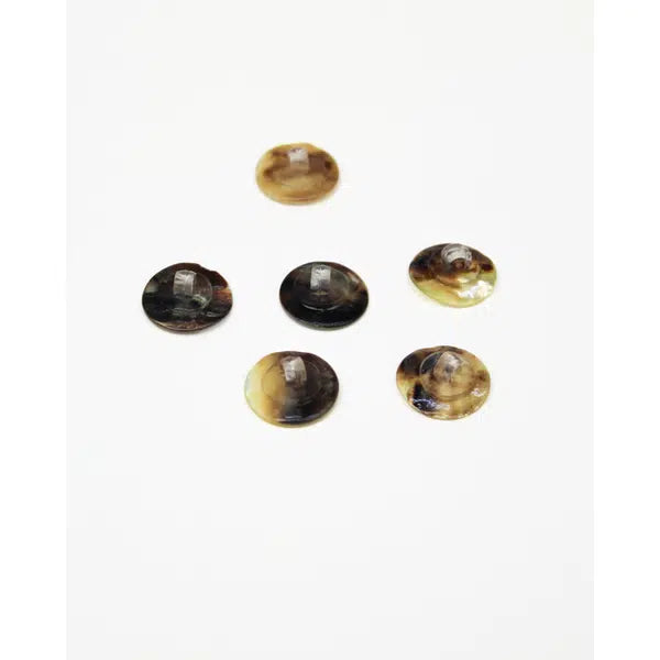 Mother of Pearl Shank Button - Natural - 15mm – view 3 | Truro Fabrics