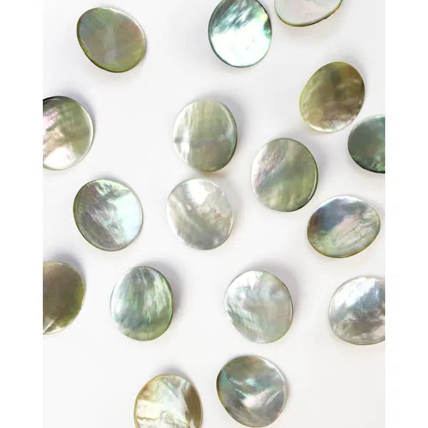 Mother of Pearl Shank Button - Natural - 20mm | Truro Fabrics