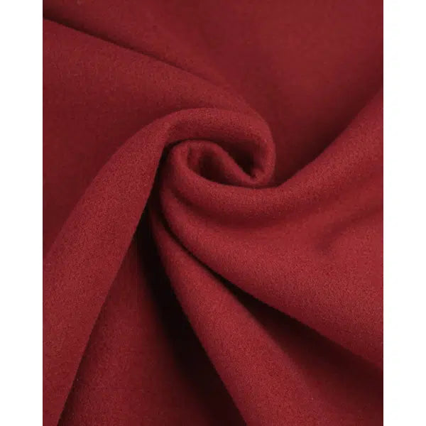 Mouflon Coating Fabric - Cranberry – view 2 | Truro Fabrics