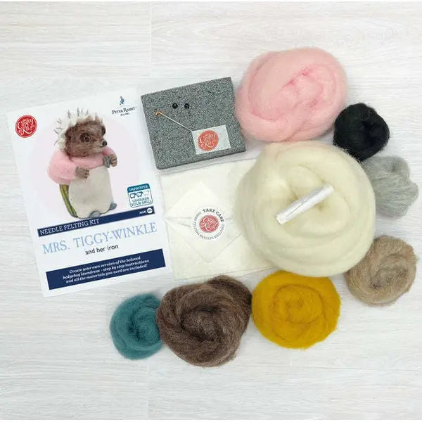 Beatrix Potter - Mrs. Tiggy-Winkle Ironing Needle Felting Craft Kit – view 2 – Truro Fabrics
