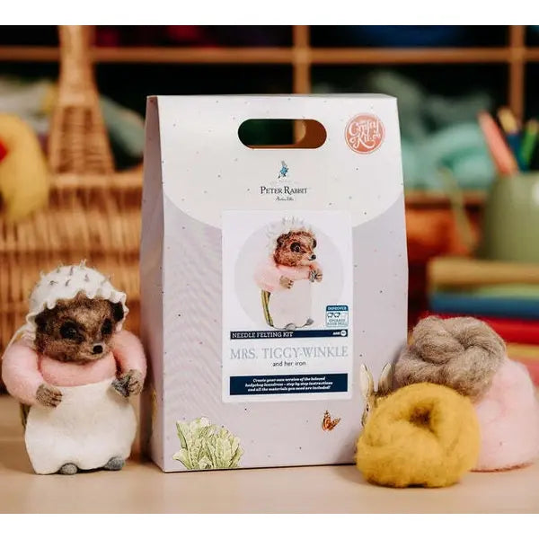 Beatrix Potter - Mrs. Tiggy-Winkle Ironing Needle Felting Craft Kit – view 3 – Truro Fabrics