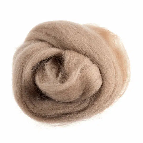 Natural Wool Roving 10g – view 4 | Truro Fabrics