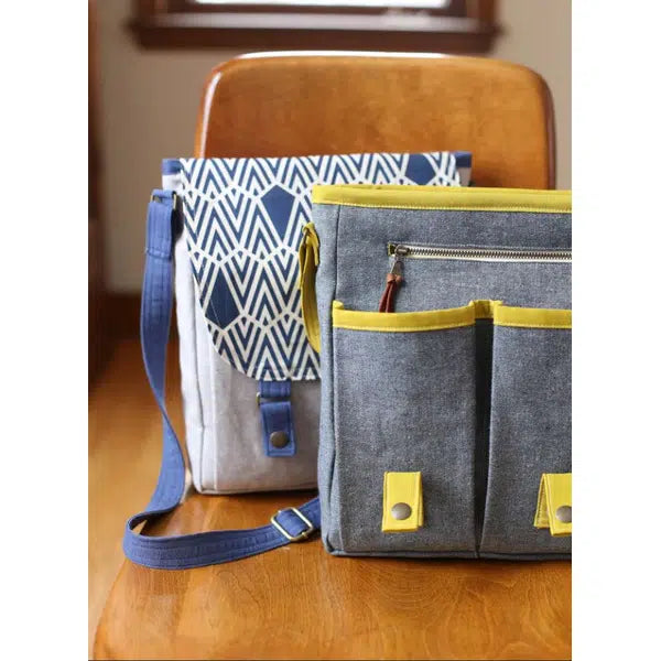Noodlehead Sewing Pattern - Campfire Messenger Bag – view 4 | Truro Fabrics