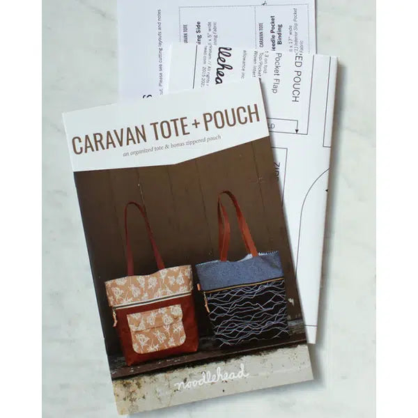 Noodlehead Sewing Pattern - Caravan Tote & Pouch – view 3 | Truro Fabrics