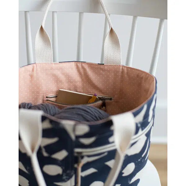 Noodlehead Sewing Pattern - Crescent Tote Bag – view 7 | Truro Fabrics