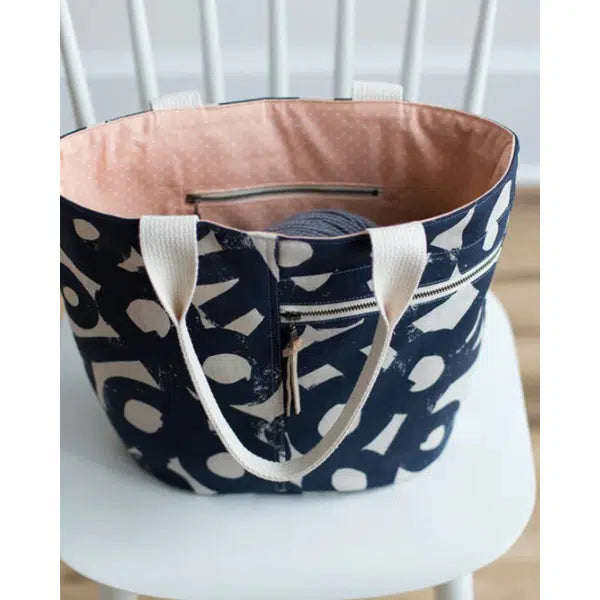 Noodlehead Sewing Pattern - Crescent Tote Bag – view 8 | Truro Fabrics