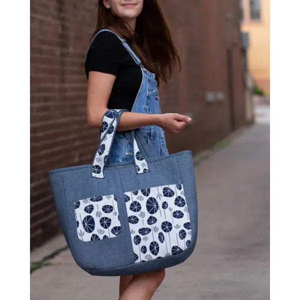 Noodlehead Sewing Pattern - Fika Tote Bag – view 4 | Truro Fabrics