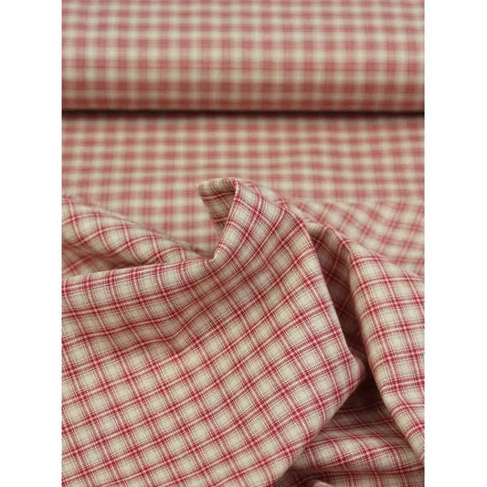 Nordsø Yarn Dyed Cotton Fabric - Cardinal Plaid Oat | Truro Fabrics