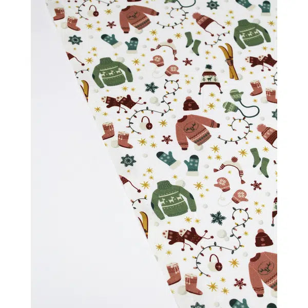 Organic Christmas Cotton Fabric - Winter Woollies – view 3 | Truro Fabrics