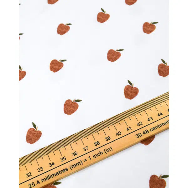 Organic Cotton Jersey Fabric - Tiny Apples – view 5 | Truro Fabrics