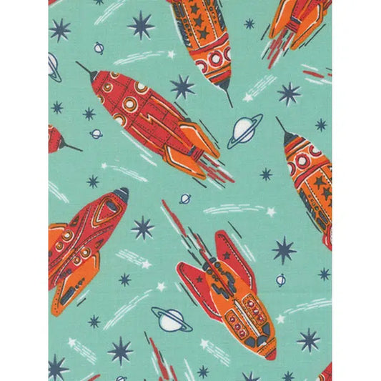 Patchwork Cotton Fabric - 321 Blast Off - Blast Off Galaxy | Truro Fabrics