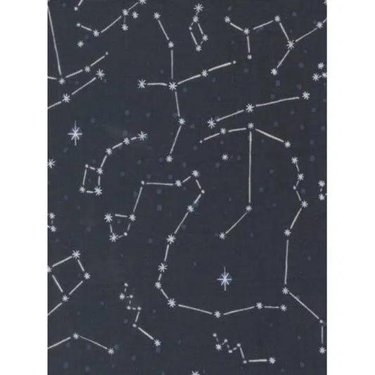 Patchwork Cotton Fabric - 321 Blast Off - Stars Blue | Truro Fabrics