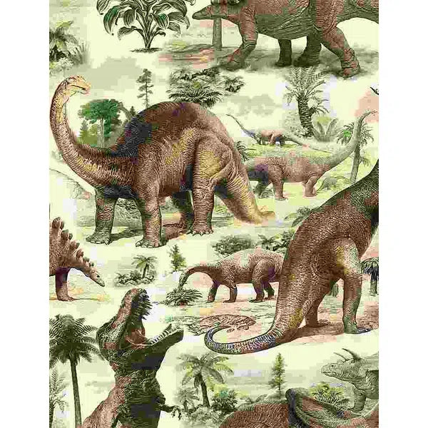 Patchwork Cotton Fabric - Dino Valley | Truro Fabrics