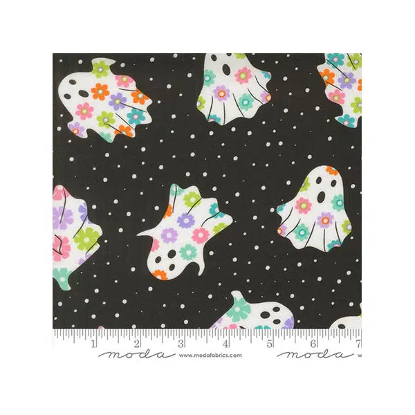 Patchwork Cotton Fabric - Fab-boo-Lous - Floral Ghosts – view 2 | Truro Fabrics