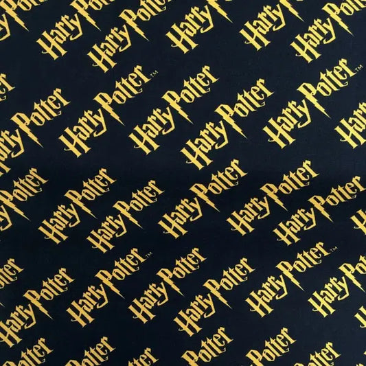 Patchwork Cotton Fabric - Harry Potter™ - Harry Potter Logo | Truro Fabrics