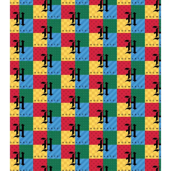 Patchwork Cotton Fabric - Harry Potter™ - Hogwarts Colours | Truro Fabrics