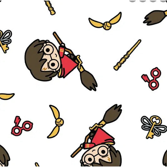 Patchwork Cotton Fabric - Harry Potter™ - Kawaii Quidditch | Truro Fabrics