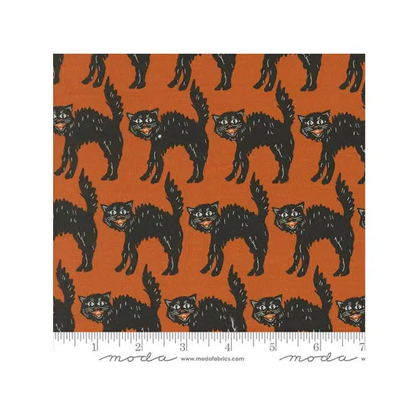 Patchwork Cotton Fabric - Home Sweet Haunt - Black Cats – view 2 | Truro Fabrics