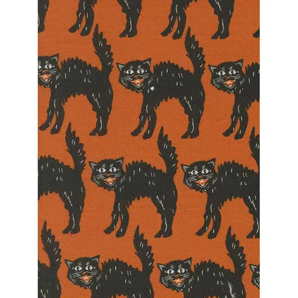 Patchwork Cotton Fabric - Home Sweet Haunt - Black Cats | Truro Fabrics