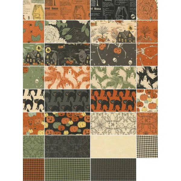 Patchwork Cotton Fabric - Home Sweet Haunt - Charm Pack – view 3 | Truro Fabrics