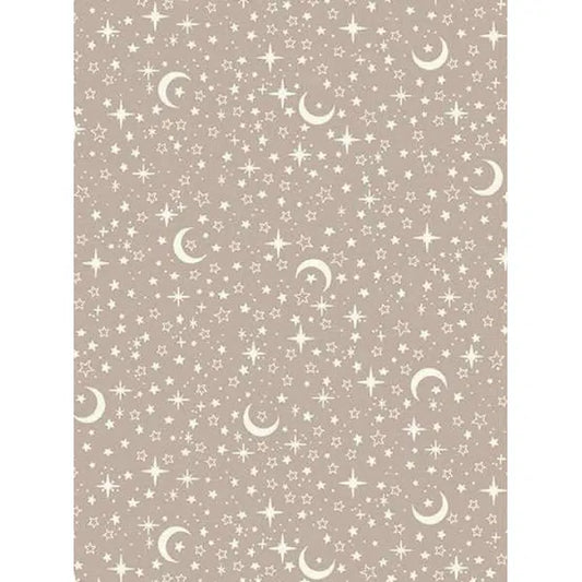 Patchwork Cotton Fabric - Little Ones - Stars Grey | Truro Fabrics