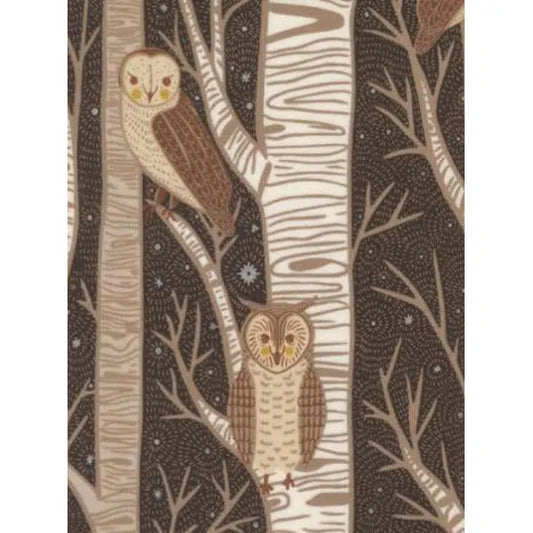 Patchwork Cotton Fabric - Night Owl - Night Owl - Midnight | Truro Fabrics
