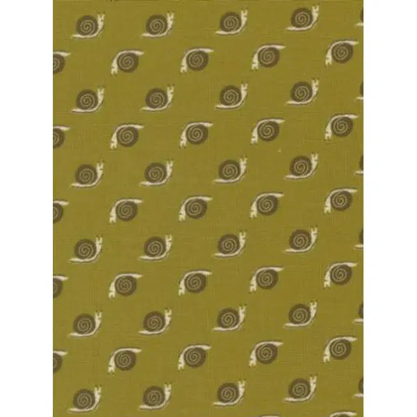 Patchwork Cotton Fabric - Night Owl - Snail - Fern | Truro Fabrics