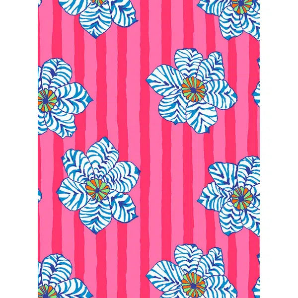 Patchwork Cotton Fabric - Pink Zebra Lily - Kaffe Fassett Collective | Truro Fabrics