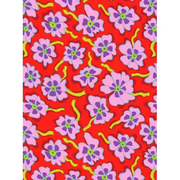 Patchwork Cotton Fabric - Red Camo Flower - Kaffe Fassett Collective | Truro Fabrics