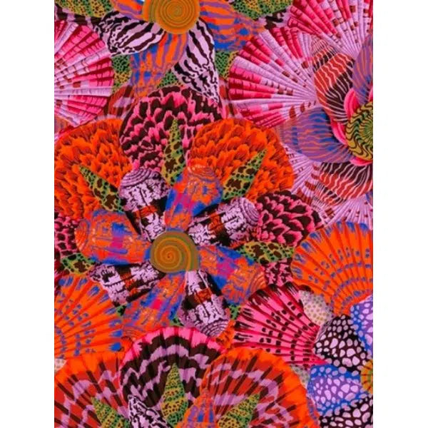 Patchwork Cotton Fabric - Red Sailor Valentine - Kaffe Fassett Collective | Truro Fabrics