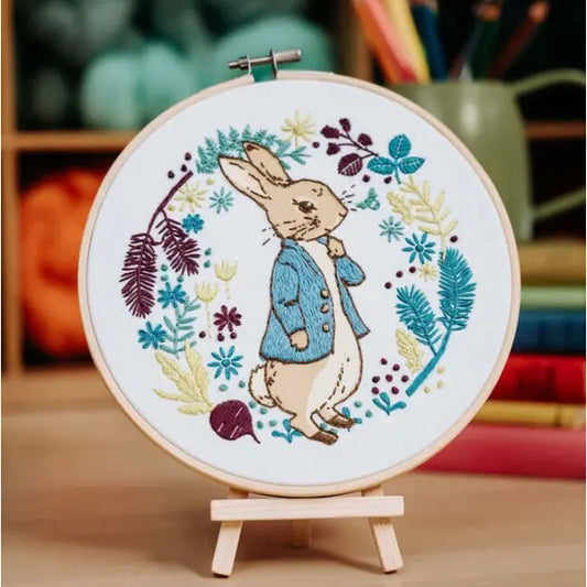 Beatrix Potter - Peter Rabbit Plans His Next Adventure Embroidery Kit – view 2 – Truro Fabrics